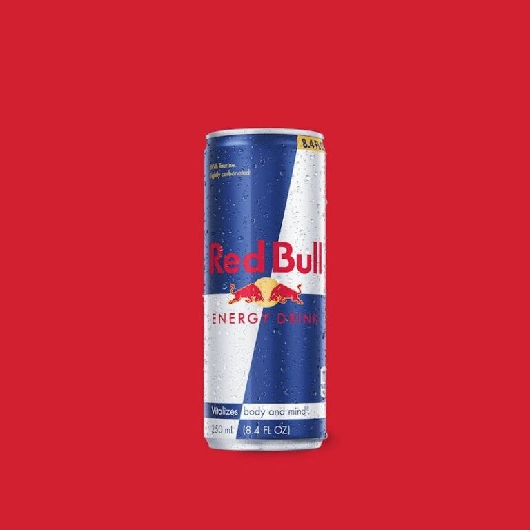 8.4 oz Red Bull Energy Drink can from Dave’s Hot Chicken