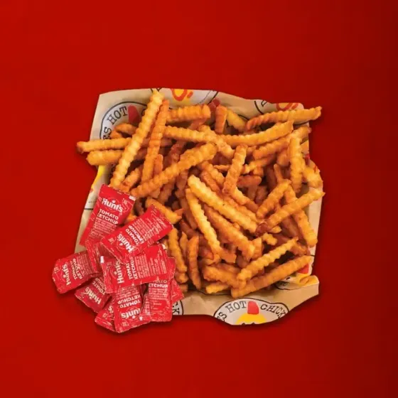 Dave’s Hot Chicken Box of Fries for a group order