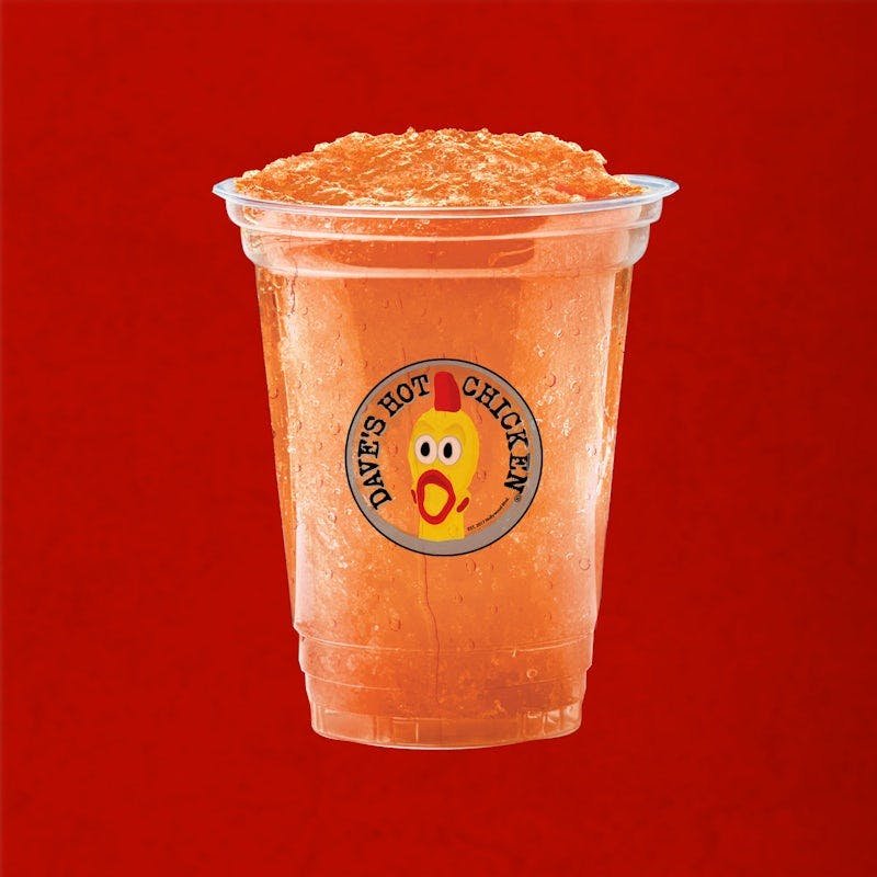 Dave’s Hot Chicken Frozen Hi-C Orange LavaBurst slusher