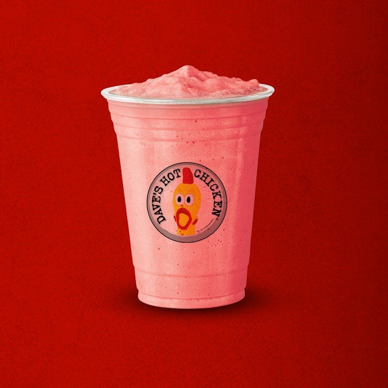 Dave’s Hot Chicken Frozen Minute Maid Strawberry Lemonade slusher