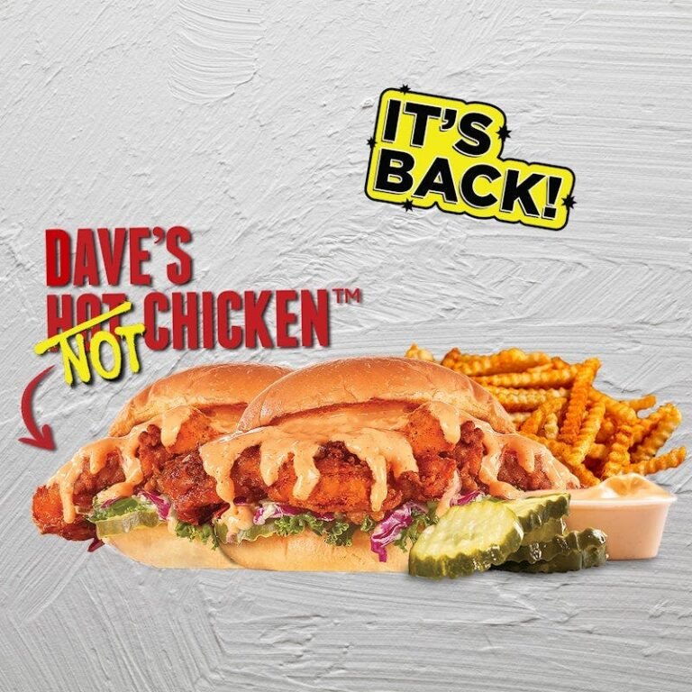 Dave’s Hot Chicken NOT Chicken Combo #2 with two cauliflower sliders and fries