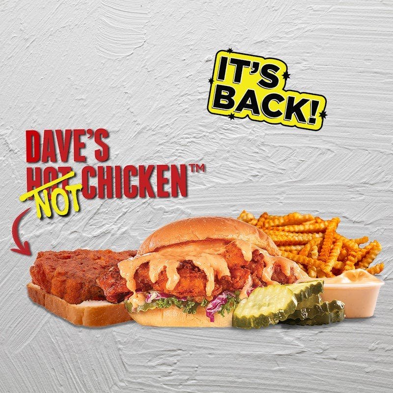 Dave’s Hot Chicken NOT Chicken Combo #3 with cauliflower tender
