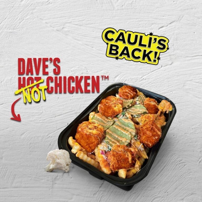 Dave’s Hot Chicken regular cauliflower Top-Loaded Fries with cheese