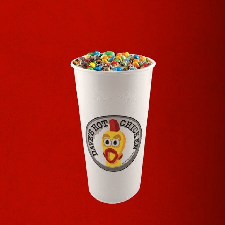 Dave’s Hot Chicken small M&M Top-Loaded Shake