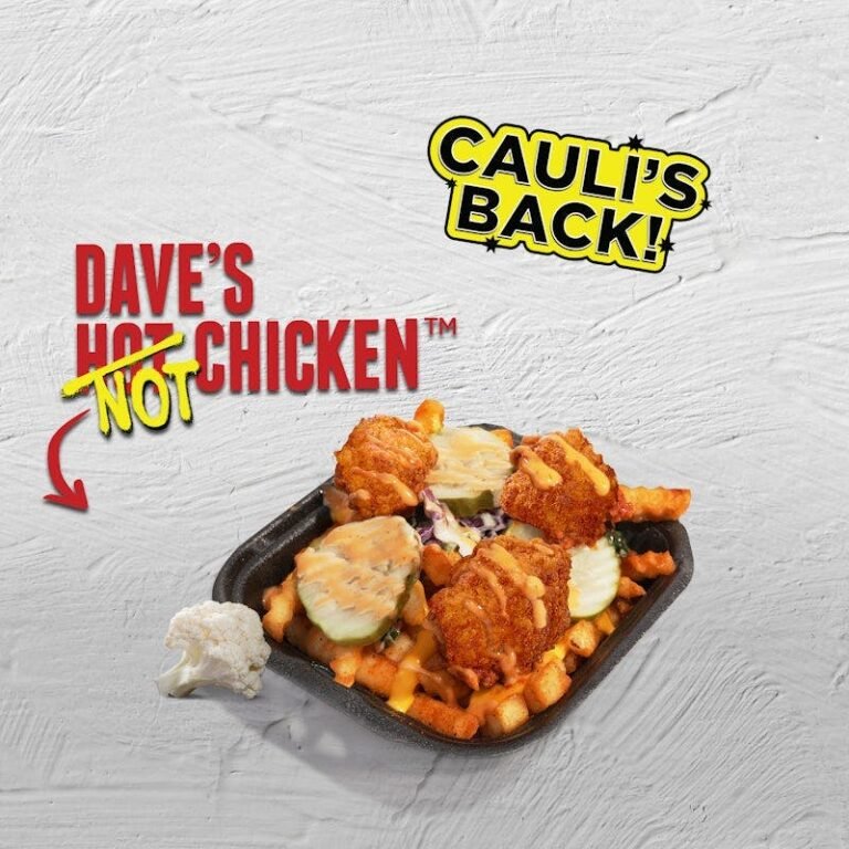 Dave’s Hot Chicken small cauliflower Top-Loaded Fries with cheese