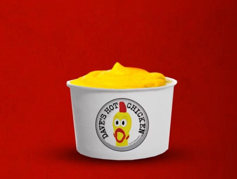 large side of Dave’s Hot Chicken cheese sauce
