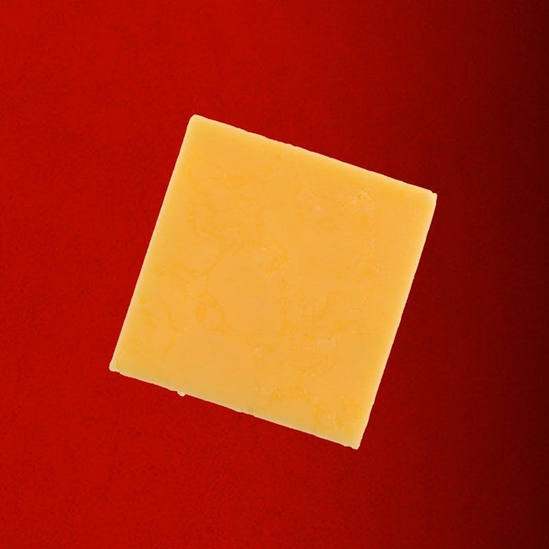 one slice of American cheese from Dave’s Hot Chicken