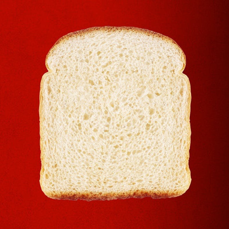 one slice of Dave’s Hot Chicken white bread