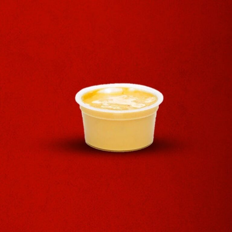 small side of Dave’s Hot Chicken cheese sauce